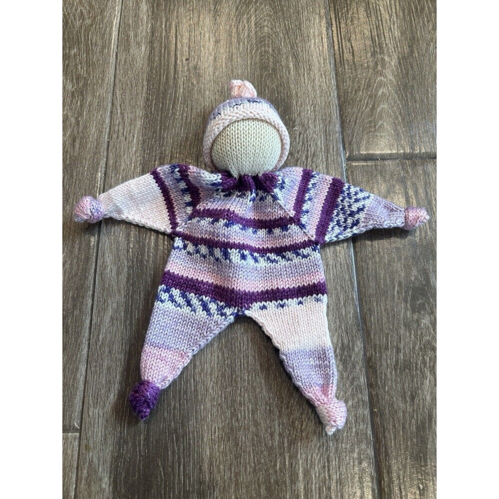Girls Knitted Baby Lovie Plush Newborn NWOT Scandinavian‎ Vibe